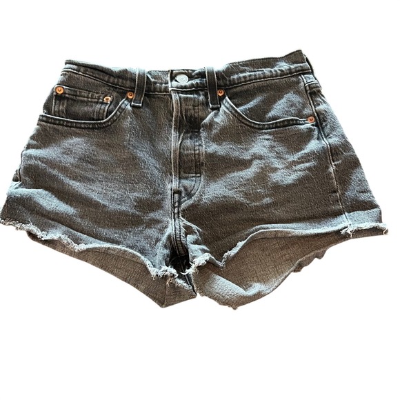 Signature by Levi Strauss Pants - Levi Strauss Co 501 Cutoff Shorts Black Denim Women's Size W 27